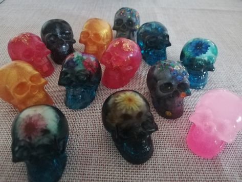 Resin Skull, Resin Art, Roxy, Art