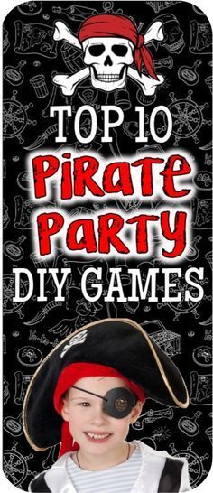 Pirate Games For Kids, Princess Birthday Party Games, Pirate Party Games, Kids Pirate Party, Party Cooler, Pirate Themed Birthday Party, Pirate Activities, Pirate Themed Birthday, Pirate Crafts