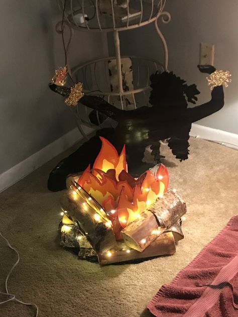 Cardboard Fire, Shrek Jr, Kingdom Keepers, Fake Fire, Paper Fire, Prop Box, Play Props, Christmas Snack, Vbs 2023