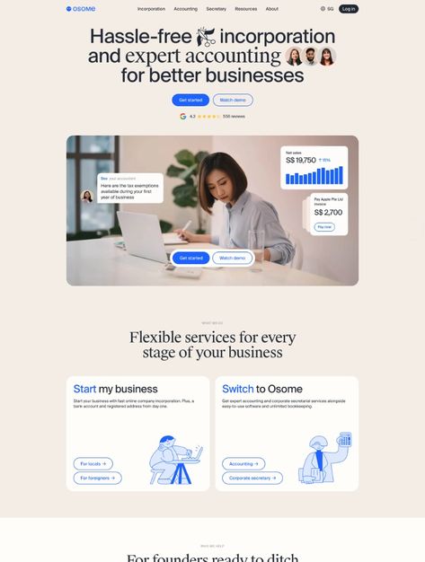 The Best 2065 Business Landing Page Design Examples - Lapa Ninja Testimonials Web Design, Corporate Website Design, Graphic Design Cv, Minimalist Web Design, Landing Page Design Inspiration, Best Landing Page Design, Landing Page Inspiration, Best Landing Pages, Ux Design Inspiration