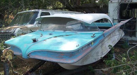 Old Fiberglass Boat. Retro Widebody Cars, Runabout Boat, Vintage Trains, Float Your Boat, Junk Removal, Vintage Boats, Best Boats, Old Boats, Cool Boats