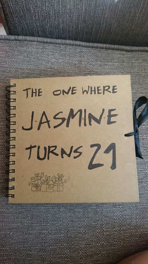 The one where Jasmine turns 21. Friends themed tv show scrapbook front page Friends Journal Page, Scrapbook Front Page Ideas, Tv Show Scrapbook, Friends Themed Scrapbook, Friends Photo Album Ideas Scrapbook, Bff Scrapbook Ideas Front Cover, Scrapbook Front Cover Ideas Birthday, Scrapbook Front Page, Scrapbook Front Cover Ideas