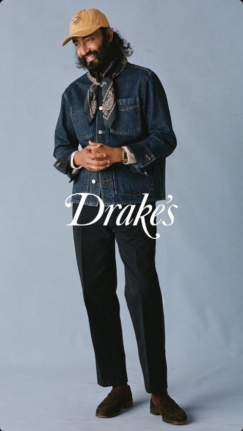 Men’s Blazer Street Style, Mens Fall Outfit Inspiration, Daniel Day Lewis Style, Work Jacket Outfit Men, 2024 Mens Fashion, Denim Jacket Outfit Mens, Eclectic Grandpa, Striped Shirt Outfit Men, Denim Jacket Men Outfit