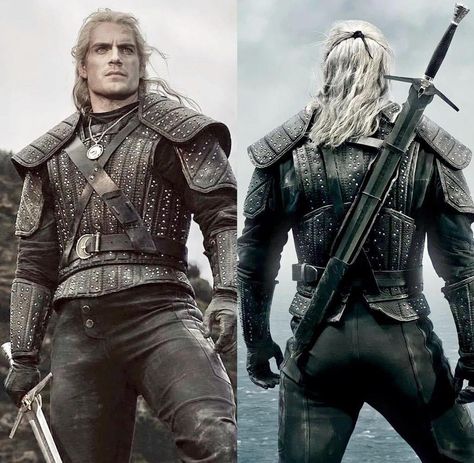 Geralt Of Rivia Armor, Geralt Of Rivia Costume, Geralt Outfit, The Witcher Armor, Geralt Cosplay, The Witcher Henry Cavill, Witcher Armor, Geralt And Ciri, The Witcher Series