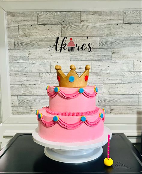 Princess Peach Strawberries, Princess Peach Bday Cake, Mario Party Peach Birthday Cake, Princes Peach Cake Ideas, Peaches Mario Cake, Princess Peach First Birthday, Princess Peaches Birthday Party, Princess Peach Birthday Cake Ideas, Princess Peach Sheet Cake