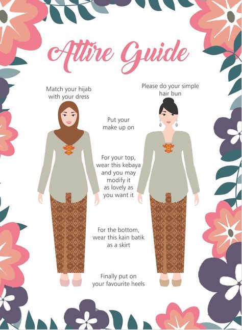 Attire Guide Bridesmaid Card Design, Attire Guide Bridesmaid Card, Bridesmaid Jawa, Bridesmaid Invitation Card, Attire Guide, Kebaya Bridesmaid, Sea Clothing, Dress Brokat Modern, Braidsmaid Dresses