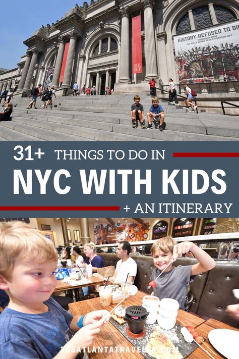 Nyc For Kids, Nyc Budget, New York With Kids, New York City With Kids, Nyc 2023, Nyc Family, Nyc Vacation, Nyc Itinerary, York Christmas