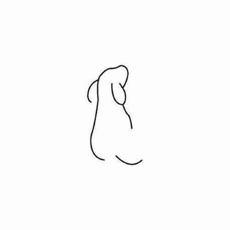 Tatoo Dog, Small Dog Tattoos, Dog Line Art, Muster Tattoos, Cute Tiny Tattoos, 강아지 그림, Line Art Tattoos, Subtle Tattoos, Dog Tattoo