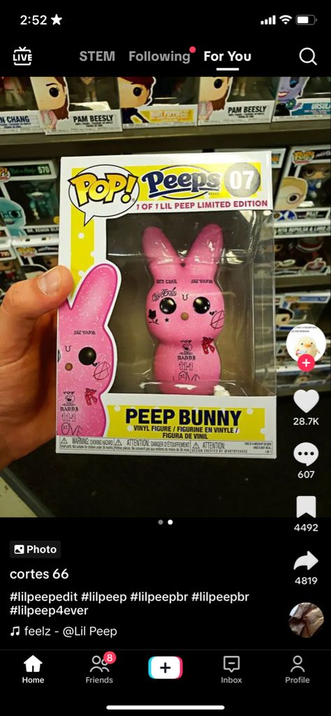 Lil Peep Merch, Peep Bunny, Hellboy Tattoo, Lil Peep Lyrics, Lil Peep Hellboy, Funko Pop Dolls, Funko Pop Toys, Pop Dolls, Little Bo Peep