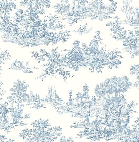 NextWall Chateau Toile Peel and Stick Wallpaper (Blue Bell) - Amazon.com Toile Peel And Stick Wallpaper, Peel And Stick Wallpaper Blue, Fairytale Ball, Toile Wallpaper, Blue Bell, Stick Wallpaper, Peel And Stick Wallpaper, Fairy Tales, Collage