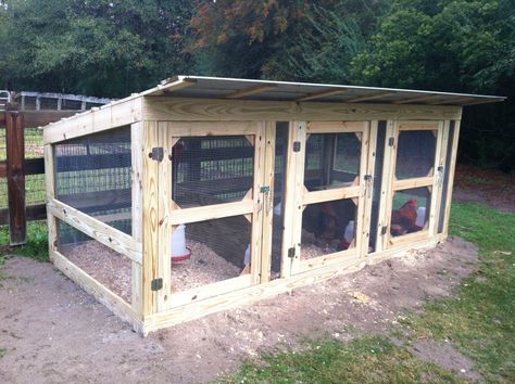 Last year I was looking around for some pics of breeding pens and had a hard time finding what... Game Fowl Pens, Chicken Breeding Pens, Poultry Breeding Pens, Chicken Pens, Chicken Breeding, Raising Turkeys, Cage Hamster, Portable Chicken Coop, Chicken Pen