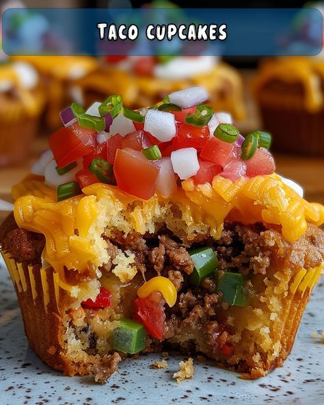 Savory Taco Cupcakes – Foodyhealthylife Taco Cupcakes, Mexican Party Food, Bacon Ranch Pasta Salad, With Cornbread, Gluten Free Main Dishes, Recipes Authentic, Florida Food, Dinner Meal Prep, Cornbread Mix