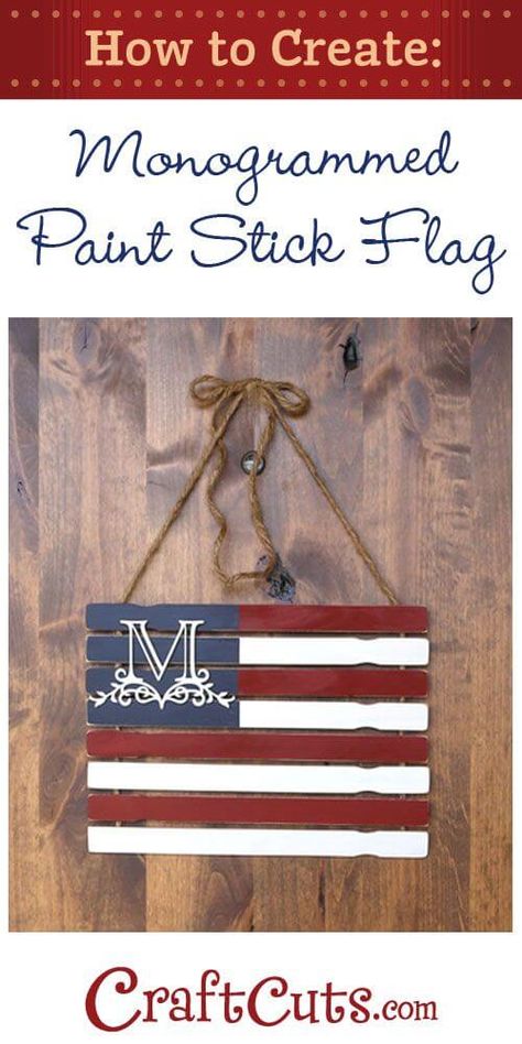 visit www.livingrichwithcoupons.com to get the 10 Surprising Ways You Can Use Paint Sticks Paint Stir Stick Crafts Diy Projects, Paint Stick Flag, Paint Stir Stick Crafts, Paint Sticks Projects, Paint Stick Crafts, Flag Ideas, Flag Diy, Christmas Presents For Friends, Paint Sticks