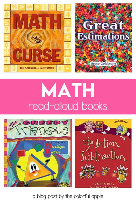 Math Books For Kindergarten, Math Books For Elementary, Math Read Alouds, Reading Engagement Strategies, Homeschooling Books, Bridges Math, Rocket Math, Math Picture Books, Math 5