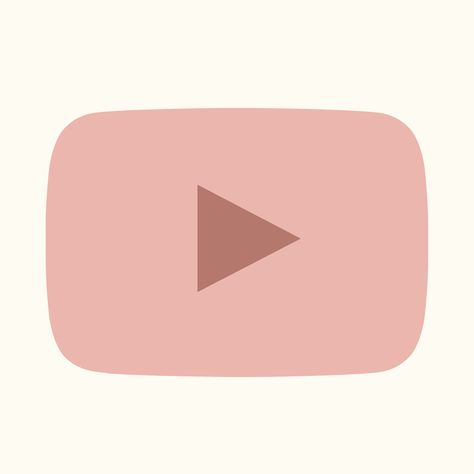 Aesthetic pink youtube app icon for ios14 update in shortcuts App Icon Design Youtube, Iphone Shortcut Icons, Youtube Icons Aesthetic, Youtube Aesthetic Logo, Cute Youtube Icon, App Shortcut Icons, Shortcut App Icon, Youtube Aesthetic Icon, Youtube App Icon Aesthetic