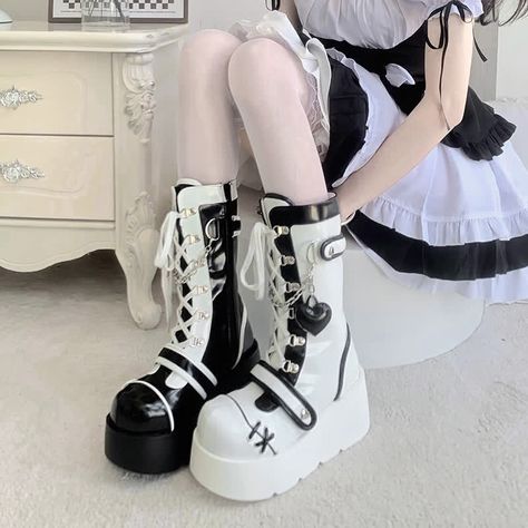 Goth platform shoes