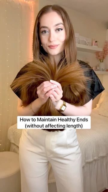 Jasmine Larsen on Instagram: "Here’s how I maintain healthy ends without affecting length! #ad @theinnatelife 🌹 The thing about split ends is that once hair is broken the only thing you can do is cut it off ✂️ The good news is that you can take measures to prevent them from occurring again - oiling and wearing protective hairstyles! Using the Search & Destroy method means I can remove split ends without compromising length. I follow this by applying the Rose Hair Elixir @theinnatelife on my en Long Hair Trim, Natural Hair Care Routine, Holographic Hair, Breaking Hair, Hair Elixir, Teen Stuff, Long Hair Tips, Hair Growing Tips, Split Hair