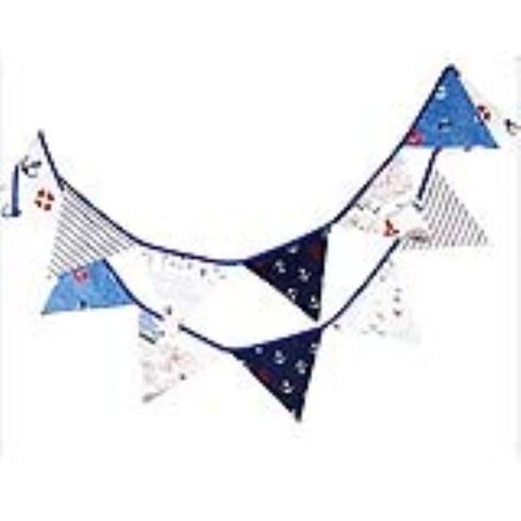 [Visit to Buy] Vintage Floral Bunting Banner Shabby Chic Triangle Pennant Garland Wedding Birthday Party Decoration (Ocean Sailor Style) #Advertisement Garland For Bedroom, Shabby Chic Bunting, Shabby Chic Garland, Pirate Flags, Double Sided Fabric, Pennant Garland, Boys Birthday Party Decorations, Nautical Room, Flag Garland