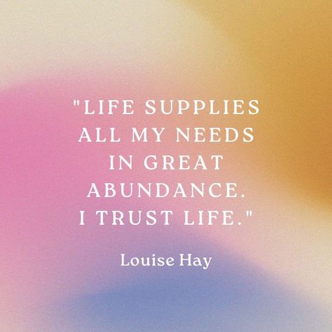 You Can Heal Your Life Louise Hay Quotes, Louise Hay You Can Heal Your Life, Louise Hay Affirmations Healing, Louis Hay Affirmations, Trust Affirmations, Pretty Visuals, Louis Hay, Louise Hay Quotes, Louise Hay Affirmations