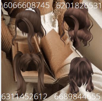 Bloxburg Ponytail Hair Codes, Cute Brown Hair Roblox Codes, Bloxburg Brunette Hair Codes, Bloxburg Hair Codes Brown, Bloxburg Brown Hair Codes, Roblox Brown Hair Codes, Brown Hair Codes, Bloxburg Hair Codes, Pinkish Brown Hair