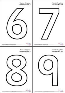 Templates - Free Printable Templates Printable Ruler, Crafts At Home, Math Flash Cards, Free Printable Numbers, Numbers Template, Maths Resources, Free Printable Templates, Printable Shapes, Lacing Cards