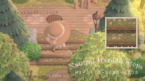 Acnh Wood Planks Path, Garden Pathway Ideas, Pathway Ideas, Ac Ideas, Acnh Inspiration, Motif Acnl, Boost Curb Appeal, Acnh Cottagecore, Animal Crossing 3ds