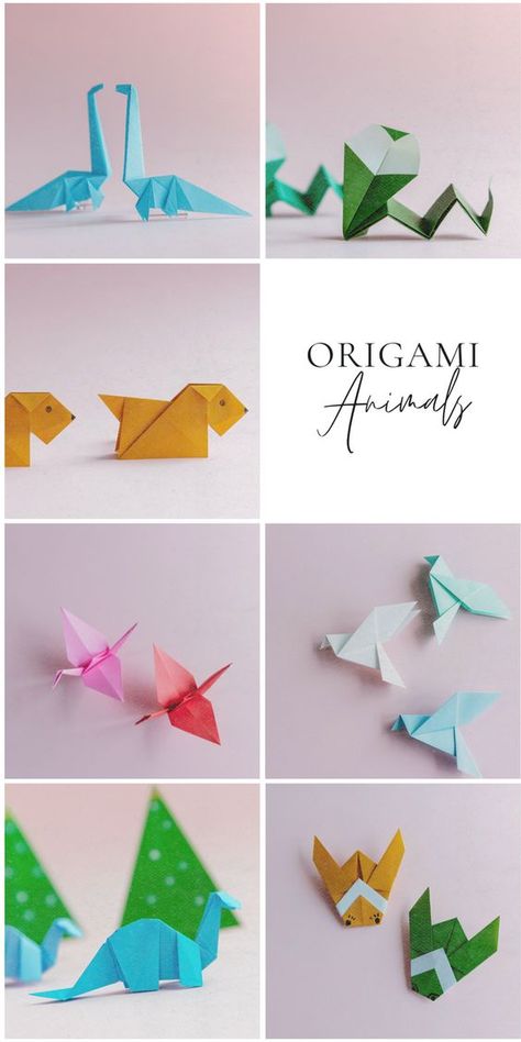 Origami Animals have been the top popular craft creature in the world of origami. Those animals comes in different shapes and sizes. No matter you are beginners or skilled for origami, there are some of the best ideas on this page. Origami Animals Step By Step, Bat Origami, Origami Monkey, Marble Crafts, Step By Step Origami, Easy Origami Animals, Sticky Note Origami, Origami Pig, Animal Origami