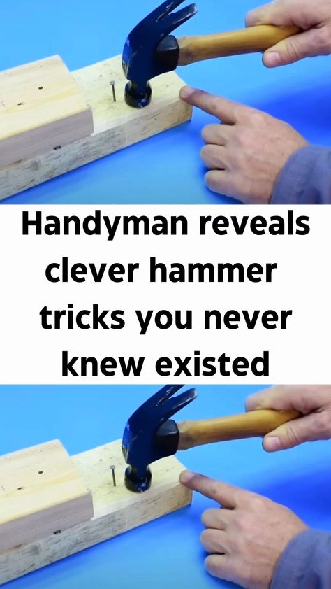 You'll never look at a hammer the same way again. 🔨😲 The humble hammer is often the hero of the toolbox, employed in everything from home repairs to ambitious DIY projects.  It’s a tool celebrated for its straightforward utility. Yet, there’s more to this tool than just driving nails or breaking things apart.  With a few clever modifications, the hammer can transform into an even more versatile and efficient instrument. One smart way to adapt the hammer for tight spaces involves using Handyman Projects Diy Home Repair, Diy Tools Homemade Ideas, Welding Tools Homemade, Diy Tools Homemade, Home Repair Services, Home Safety Tips, Lumber Mill, Hammer Handles, Diy Handyman