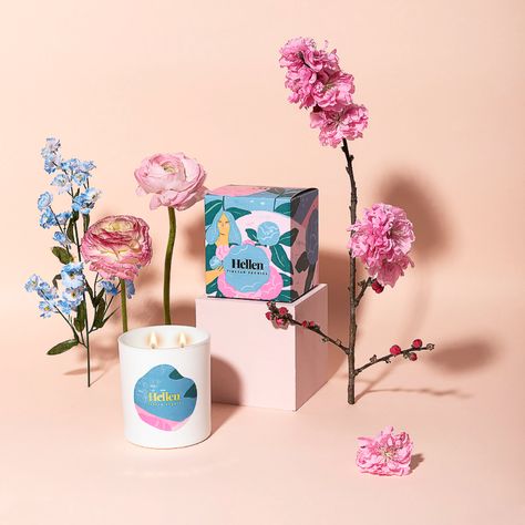 Hellen Candles Will Illuminate Your Space | Dieline - Design, Branding & Packaging Inspiration Candle Packaging Design, Packaging Design Trends, Watermark Design, Lets Talk, Candle Branding, Instagram Branding, Candle Packaging, Candle Inspiration, Box Packaging Design