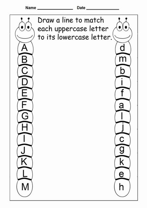 Letter matching worksheets are excellent for helping your child recognize and understand letters and sounds. These free printables are fun and engaging. Pin it. #educationalprintables #freeprintables #kindergarten Pre K Worksheets, Letter Recognition Worksheets, Printable Alphabet Worksheets, Abc Worksheets, Homeschool Preschool Activities, Alphabet Kindergarten, Free Preschool Worksheets, Alphabet Worksheets Preschool, Printable Preschool Worksheets