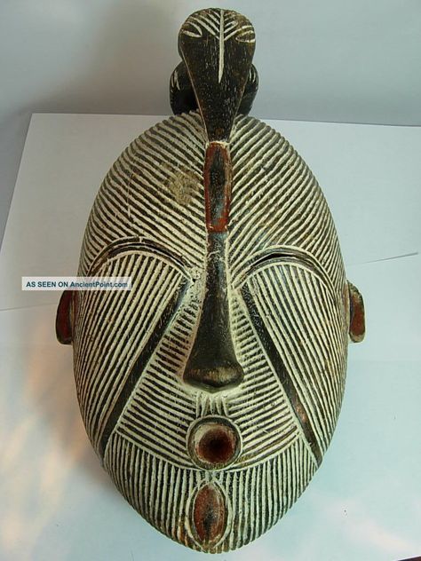 Rare Igbo Spirit Mask / Yoruba / Nigeria Igbo Mask, Igbo Art, Africa Art Design, Head Mask, Antique Photography, Mask Tattoo, African Royalty, Art Premier, Afrique Art