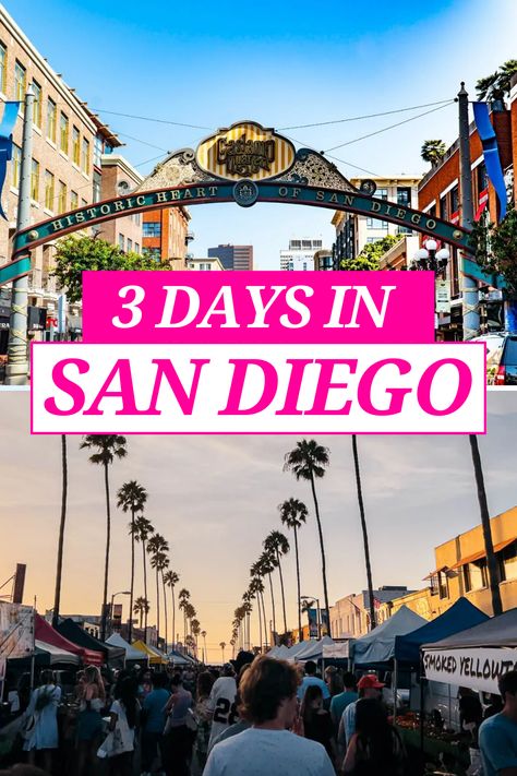 Maximise my time in San Diego with this detailed 3-day itinerary. Explore stunning beaches, vibrant neighbourhoods, and iconic attractions like Balboa Park while enjoying the laid-back Californian vibe. Petco Park San Diego, San Diego In March, San Diego Things To Do In, San Diego Trip, San Diego Itinerary, San Diego Aesthetic, Chicano Park, San Diego Shopping, 2 Days Trip