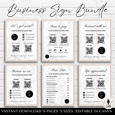 Vendor Booth Payment Sign, How To Make Scan To Pay Sign, Scan To Pay Template, Venmo Scan Code Sign, Scan To Pay Sign, Qr Codes, Custom Business Signs, Business Support, Social Media Games