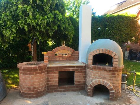 Pizza Oven Outdoor Plans, Outdoor Grill Diy, Bathroom Decor Ideas Wall, Pizza Oven Plans, Barbeque Grill Design, Outdoor Fireplace Pizza Oven, Brick Oven Outdoor, Cob Oven, Stone Bbq