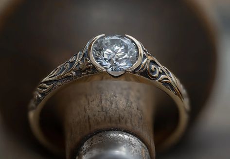 Silver engagement rings unique