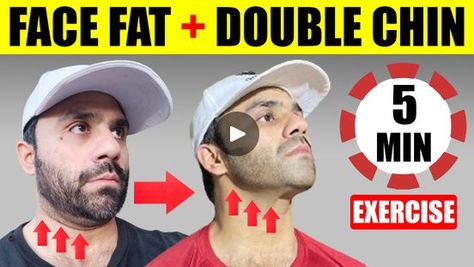 Face Fat Loss Exercise, Exercise Face, Reduce Face Fat, Fat Loss Exercise, Double Chin Removal, Exercise Men, Face Fat Loss, Facial Exercise, Slim Face