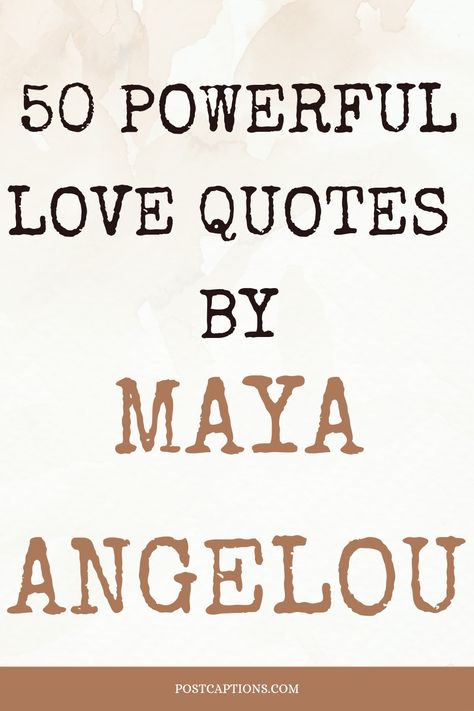 Maya Angelou was known for her powerful words of wisdom on a variety of topics. Today, we’ll take a look at 30 quotes about love from the legendary poet and author. These quotes are sure to inspire and motivate you in your own love life. Maya Angelou Love Quotes| Maya Angelou Quotes All You Need Is Love Quotes, Maya Angelou Quotes Motivation, Love Quotes Maya Angelou, Maya Angelou Quotes Women, Love Wins Quotes, Maya Angelou Quotes Life, Quotes From Maya Angelou, Quote Maya Angelou, Quotes By Maya Angelou