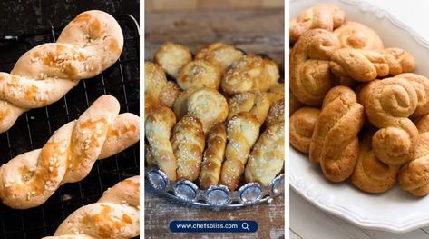 25+ Traditional Greek Koulourakia Recipes to Sweeten Your Day – ChefsBliss Greek Koulourakia Recipe, Koulourakia Recipe, Greek Cookies, Almond Joy, Egg Wash, Poppy Seeds, Sliced Almonds, Shredded Coconut, Sesame Seeds