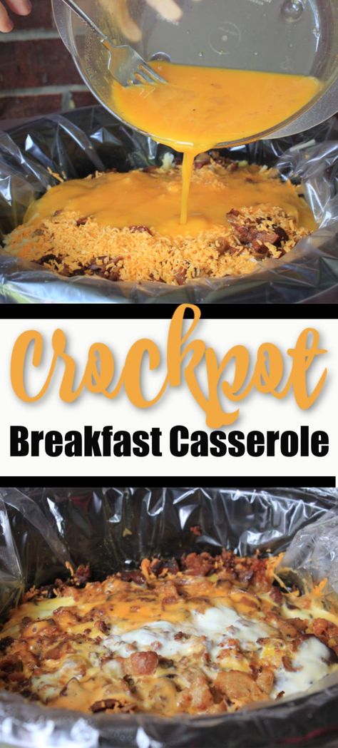 Crockpot Eggs, Breakfast Crockpot, Frozen Hash Browns, Crockpot Breakfast Casserole, Breakfast Crockpot Recipes, Crockpot Breakfast, Ground Mustard, Hash Browns, Slow Cookers