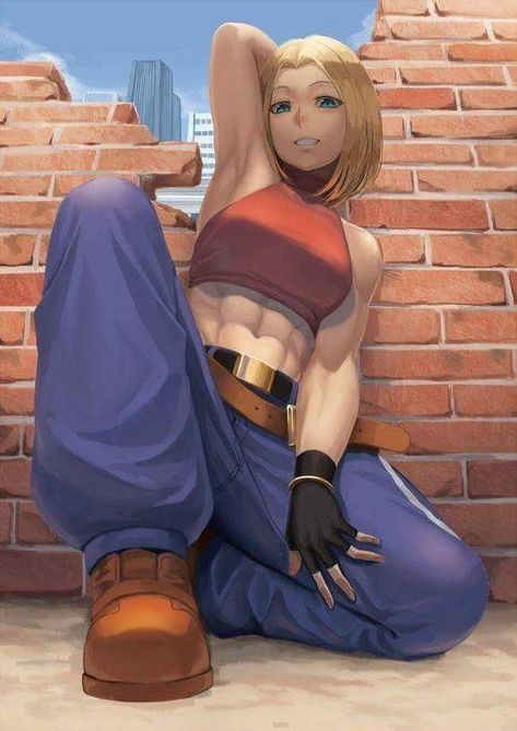 Blue Mary, Capcom Vs Snk, Snk King Of Fighters, The King Of Fighters, Fighter Girl, Street Fighter Art, Tough Girl, King Of Fighters, Muscle Girls