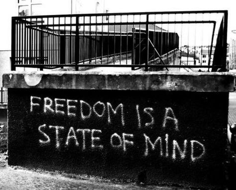 ThisLoveQuote Freedom Is A State Of Mind, Graffiti Quotes, Freedom Quotes, Freedom Is, Anais Nin, State Of Mind, A Sign, On The Side, The Words