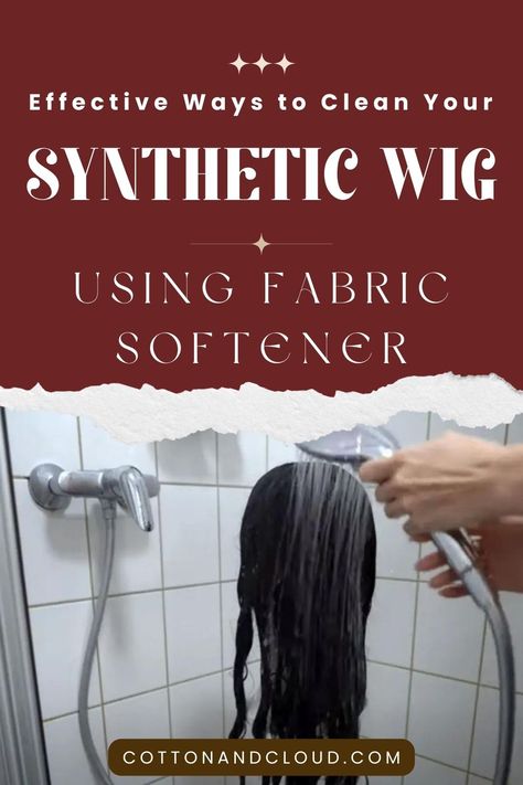 Ways To Wash Your Synthetic Wig Shampoo Homemade, Wig Care, Uplifting Phrases, Liquid Fabric Softener, Cleaning Guide, Craft Design, Fabric Yarn, Knitting Kits, Confidence Boost