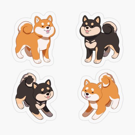 Get my art printed on awesome products. Support me at Redbubble #RBandME: https://www.redbubble.com/i/sticker/Cute-shiba-inu-dog-pack-by-Yaragold/151864124.O9UDB?asc=u Japanese Dog, Cute Shiba, Dog Pack, Japanese Dogs, Shiba Inu Dog, Sticker Packs, Different Dogs, Japanese Aesthetic, Dog Illustration