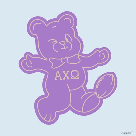 Design unique and trendy custom merch for your Greek organization from Fresh Prints! Submit a proof request to get a free mockup of your design today.  alpha chi omega designs | alpha chi omega apparel | custom apparel | greek apparel | sorority designs | pr designs |pr apparel | bear | wink | winking | ribbon | football | ball | hop | hopping | alpha chi omega | sisterhood | values | philanthropy | leadership #shirtjustgotcrazy #freshprints Alpha Chi Omega Merch, Chi Omega Apparel, Custom Merch, Sorority Merch, Sorority Designs, Alpha Chi Omega, Football Ball, Alpha Chi, Greek Apparel