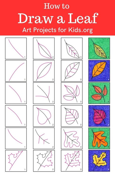 Learn how to draw a Leaf with an easy step-by-step PDF tutorial. #howtodraw #tutorial #drawing #drawingtutorial #arttutorial #artprojectsforkids #howtodrawforkids #leafdrawing How To Draw Leaves, Draw A Leaf, Fall Leaves Drawing, Cc Foundations, Tumblr Coloring Pages, Fnaf Coloring Pages, Leaves Doodle, Leaf Coloring Page, Tutorial Drawing