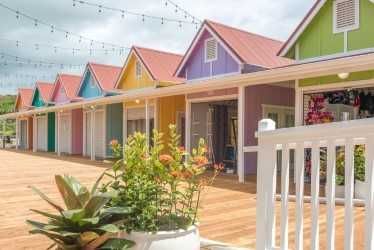 The NoKa Fair Retail Boardwalk features 19 shops constructed out of recycled shipping containers. (Image: NoKa Fair Retail Boardwalk) Boardwalk Shops, D Vitamin, Retail Architecture, Public Architecture, Shipping Containers, An Exercise, Construction Site, Shipping Container, Shopping Center