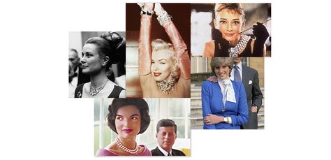 From Grace Kelly's Cartier engagement ring and Audrey Hepburn's penchant for Tiffany, to Diana, Princess of Wales' Garrard sapphire and Elizabeth Taylor's Bulgari collection, some of the biggest style icons in the world will forever be linked to certain fine jewelry brands. A trip back in time, through some classic images. Icon Jewelry, Hollywood Costume, Gentlemen Prefer Blondes, Style Muse, Catherine Middleton, Classic Image, Princess Grace, Royal Jewels, Jessica Chastain