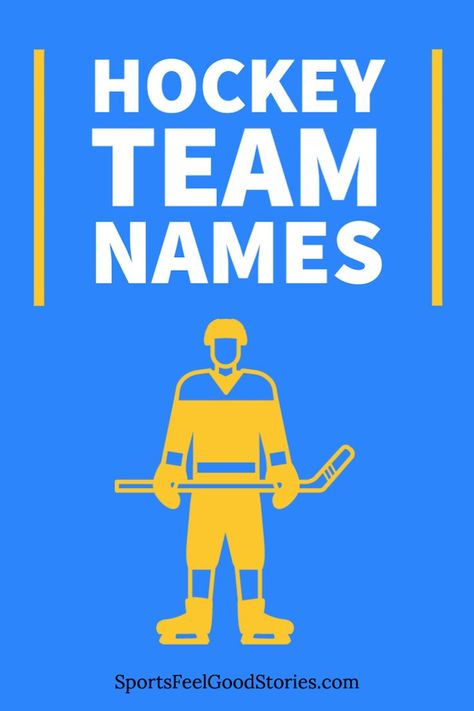 Check out all of our options for hockey team names. Great for youth hockey, intramurals, community teams, and more. #hockey #teamnames #names Hockey Quotes Funny, Hockey Team Names, Hockey Tournaments, Team Quotes, Hockey Kids, Hockey Quotes, Youth Hockey, Women's Hockey, Hockey Humor