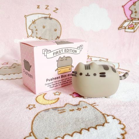 Pusheeniebelle on Instagram: “The First Ever Pusheen Box Vinyl! How cute is she?! 🌸❤️ #pusheeniebelle #pusheen #pusheenbox #pusheensubscriptionbox #firstedition…” Pusheen Blanket, Cece Core, Pusheen Hoodie, Pusheen Merchandise, Pusheen Shop, Clay Kawaii, Pusheen Plush, Pusheen Cute, Ice Cream Theme