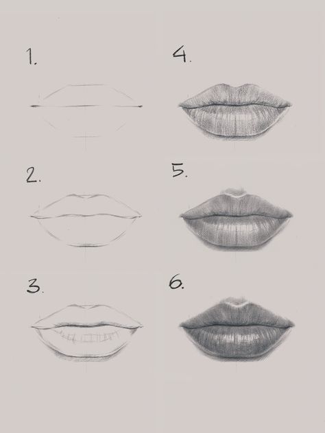 More tutorials on my YouTube channel at the link below and on Instagram @nadiacoolrista Lips Sketch, Draw Lips, Lip Drawing, Mouth Drawing, 얼굴 그리기, Art Sketches Pencil, Art Drawings Sketches Pencil, Lips Drawing, Pencil Art Drawings